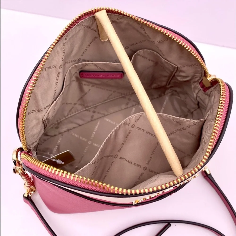 Michael Kors MD Dome Crossbody Rosewood Multi - Picture 7 of 11